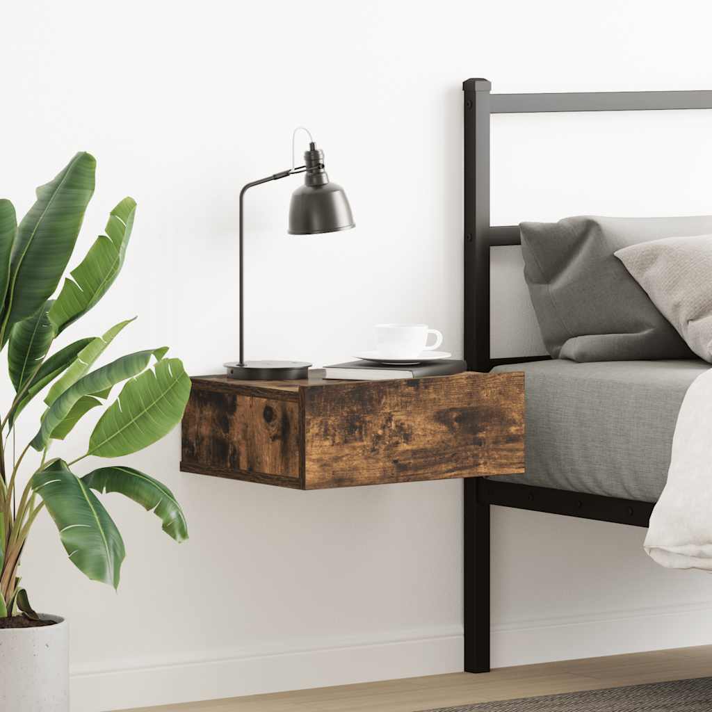 Floating Nightstands 2 Pcs 40X30X15Cm Engineered Wood