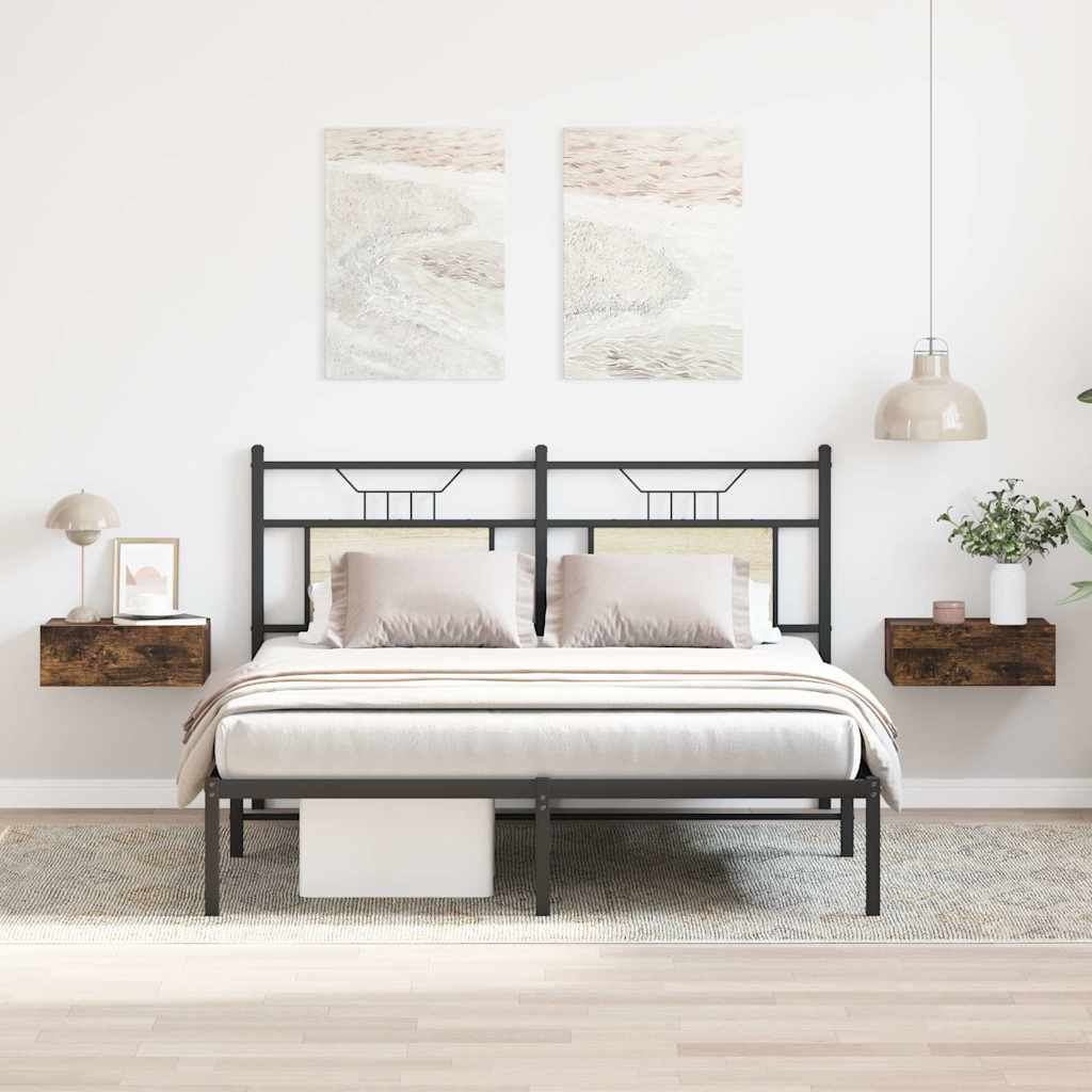 Floating Nightstands 2 Pcs 40X30X15Cm Engineered Wood