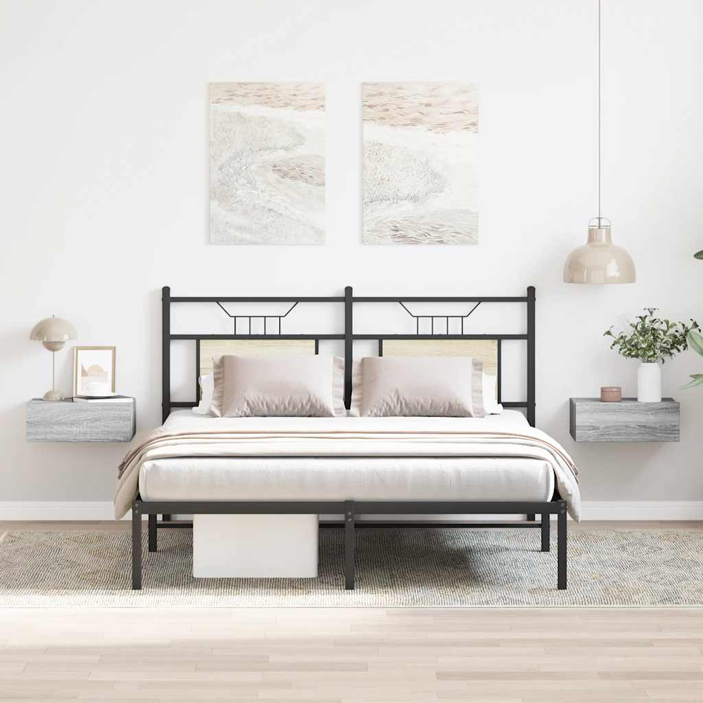 Floating Nightstands 2 Pcs 40X30X15Cm Engineered Wood
