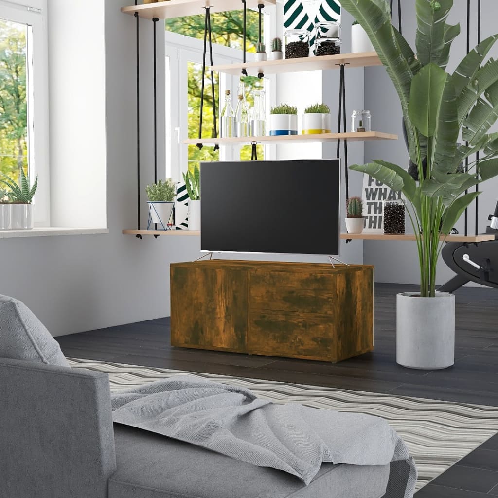Tv Cabinet | | Engineered Wood | 80 X 34 X 36 Cm | Doors