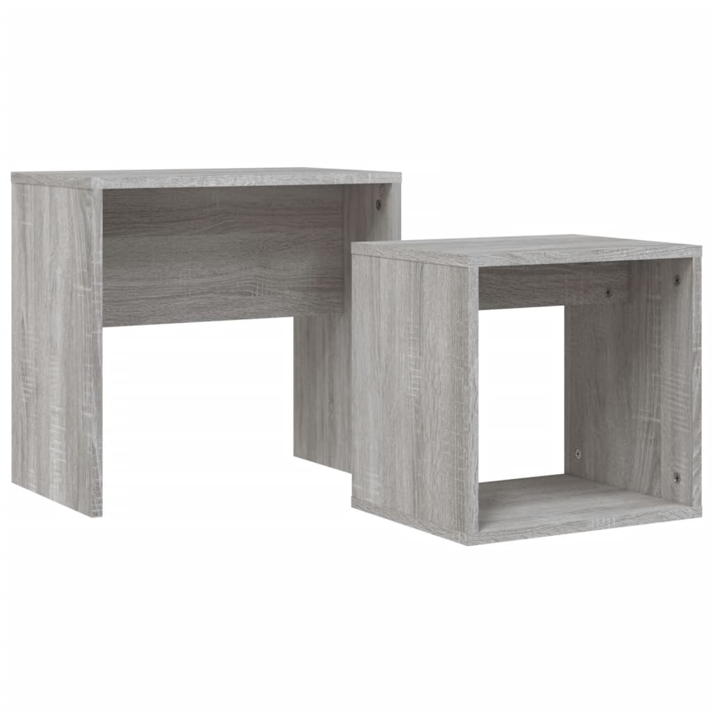 Nesting Coffee Tables 2 Pcs Engineered Wood