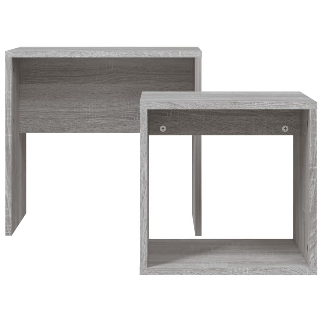 Nesting Coffee Tables 2 Pcs Engineered Wood