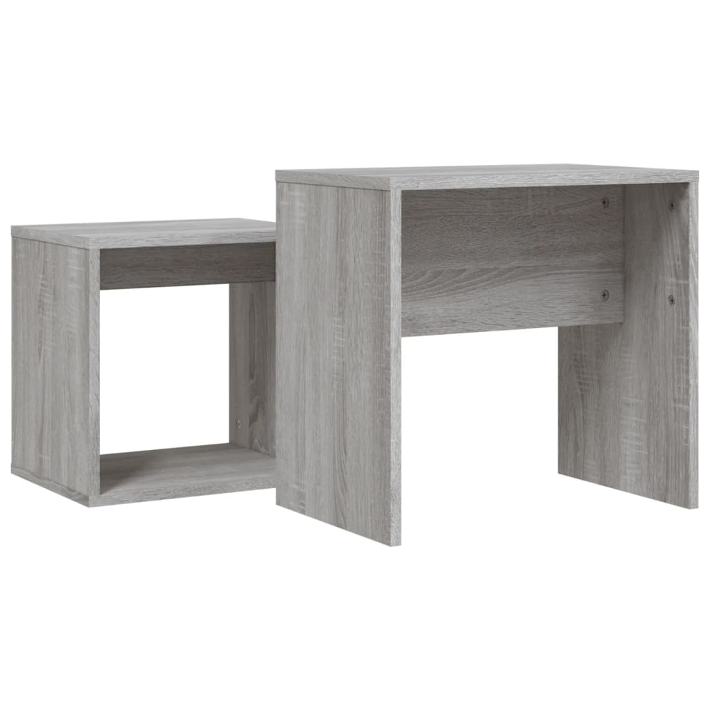 Nesting Coffee Tables 2 Pcs Engineered Wood