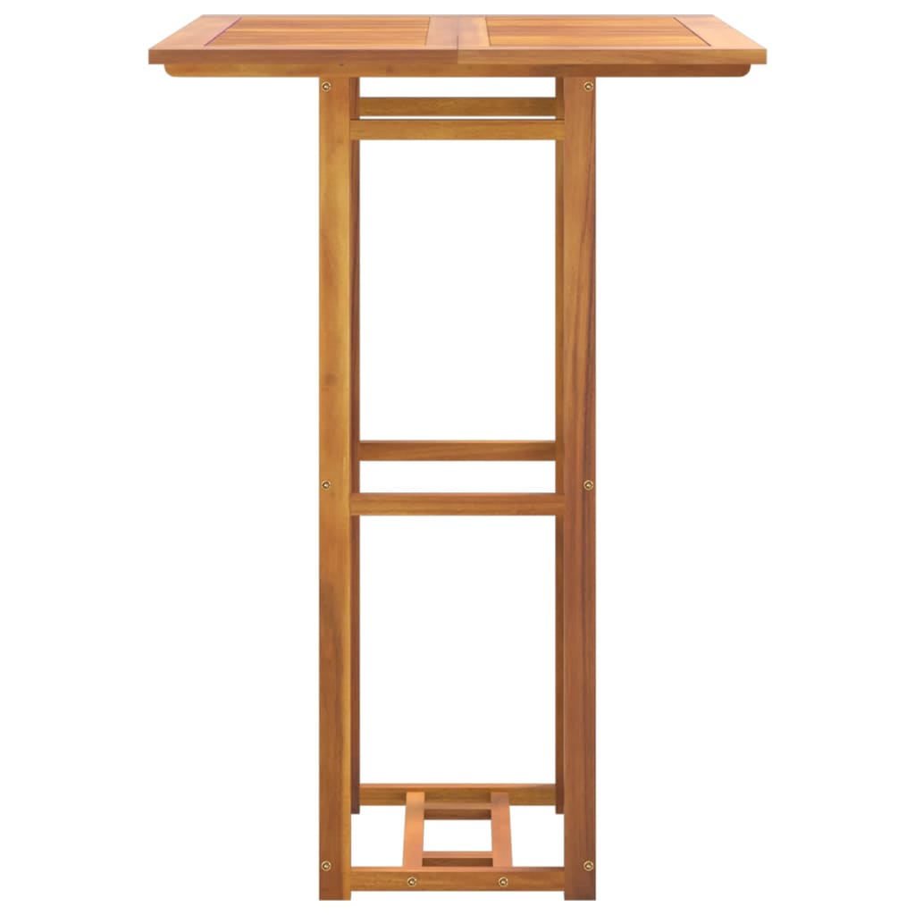 Bistro Table 75X75X110 Cm Solid Wood Acacia