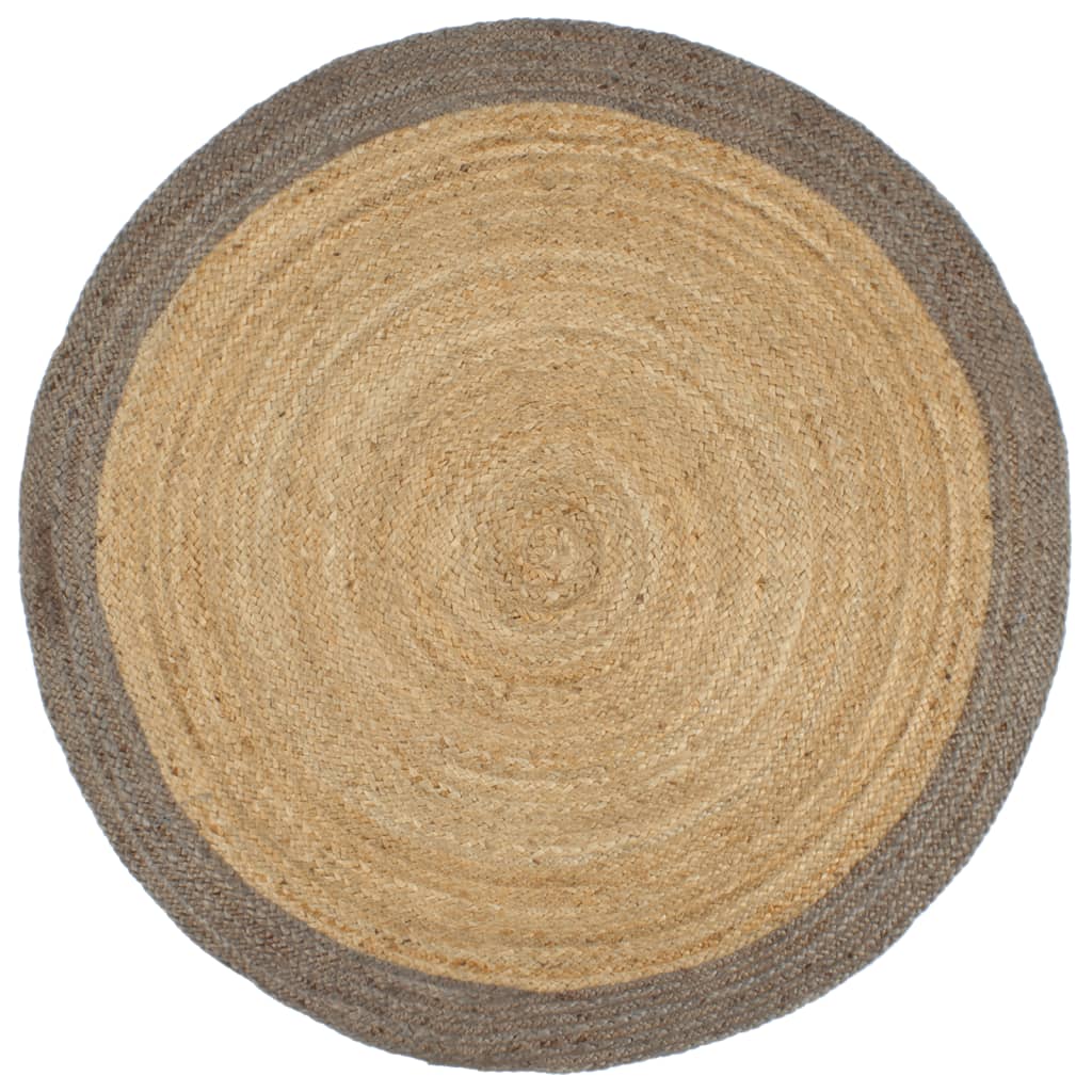 Handmade Rug Jute With Border
