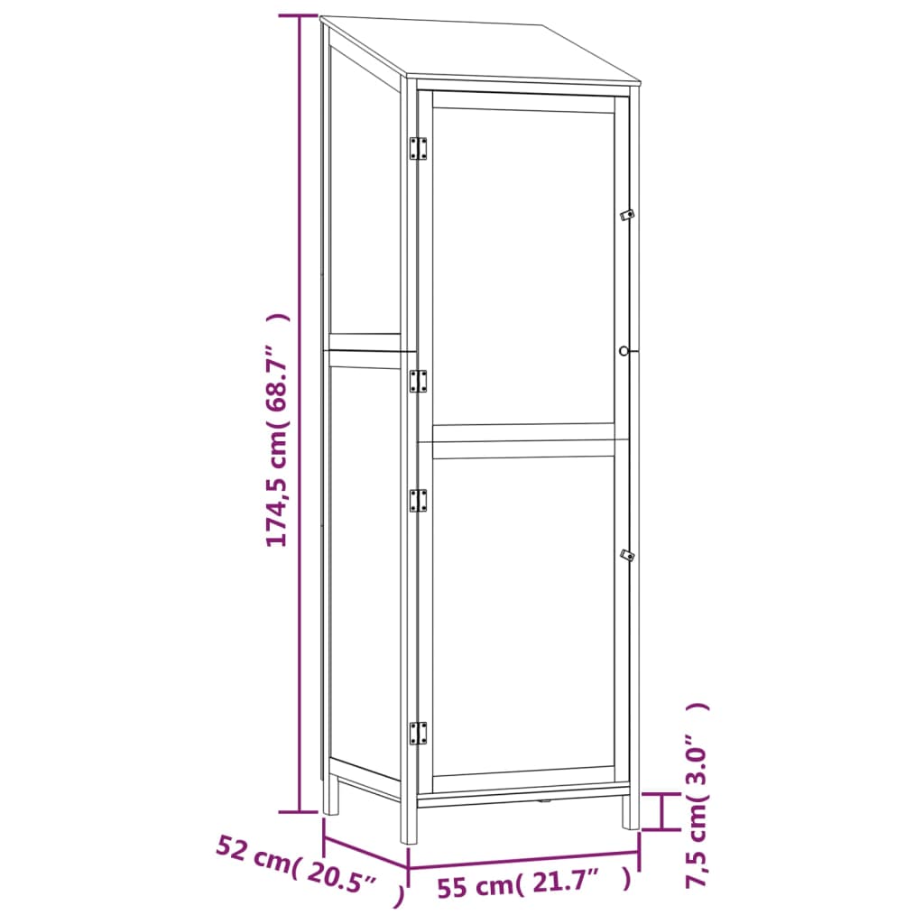 Garden Shed Solid Wood Fir