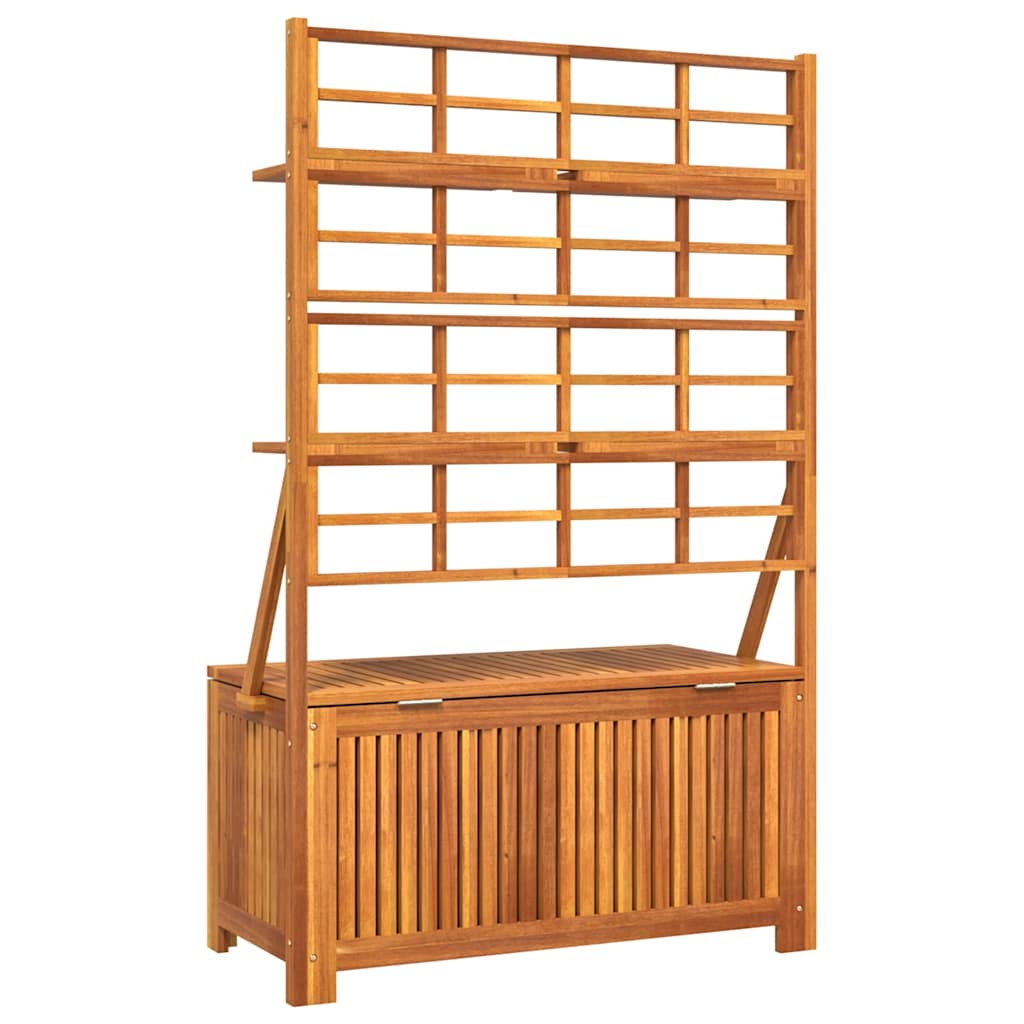 Outdoor Storage Boxes Box Trellis 99X50X160 Cm Solid Wood Acacia Waterproof 99 c