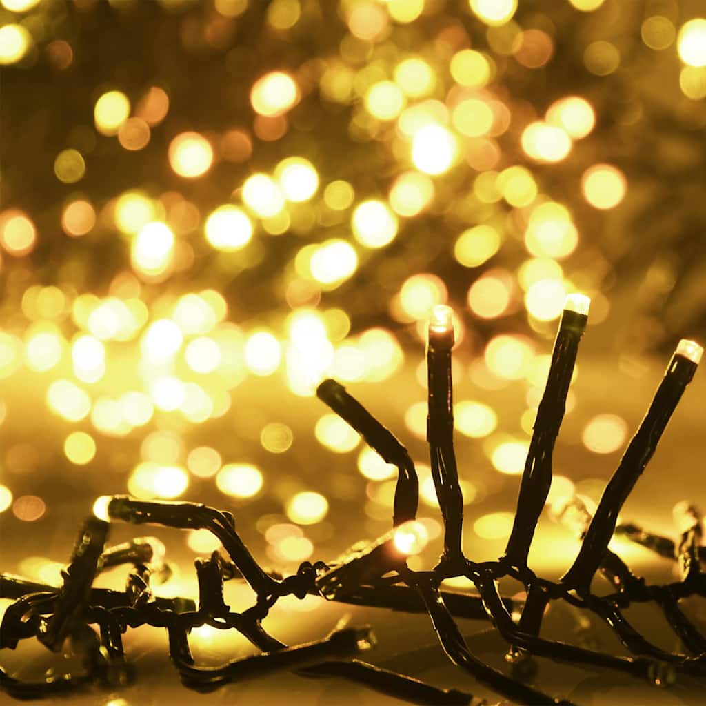 Christmas Lighting Led Cluster String 400 Leds Cold White Pvc copper cold white