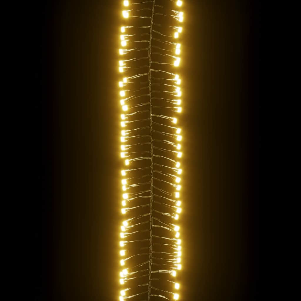 Christmas Lighting Led Cluster String 400 Leds Cold White Pvc copper cold white