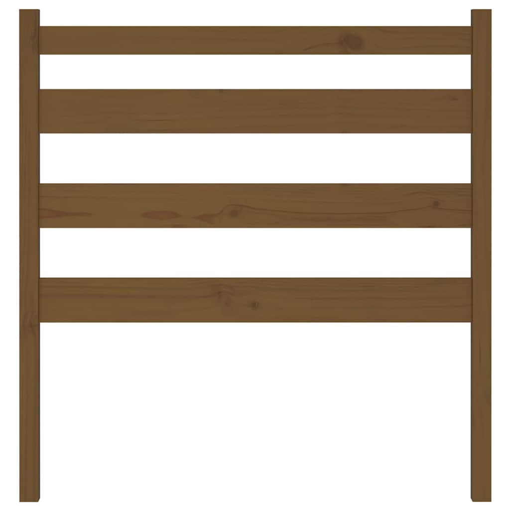 Headboards & Footboards Bed Headboard 81X4X100 Cm Solid Wood Pine black grey 81