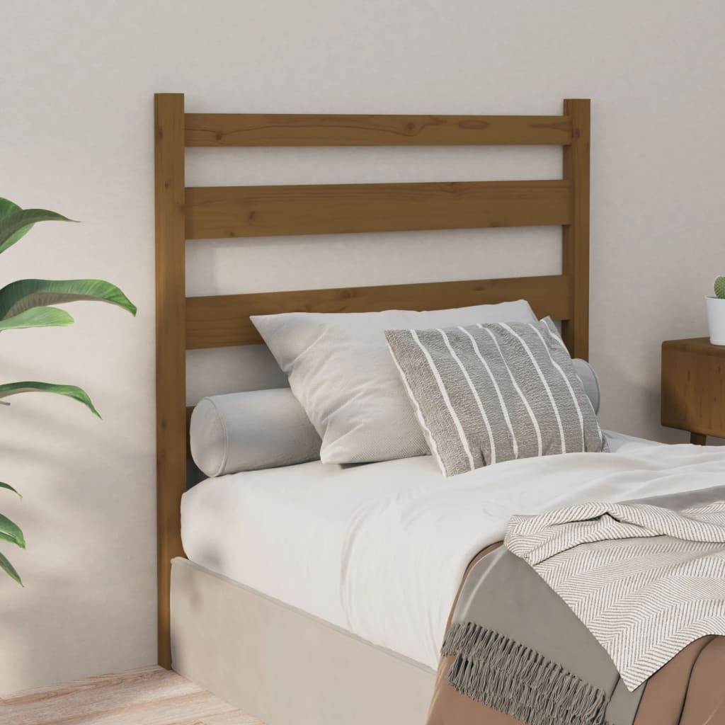Bed Headboard 81X4X100 Cm Solid Wood Pine