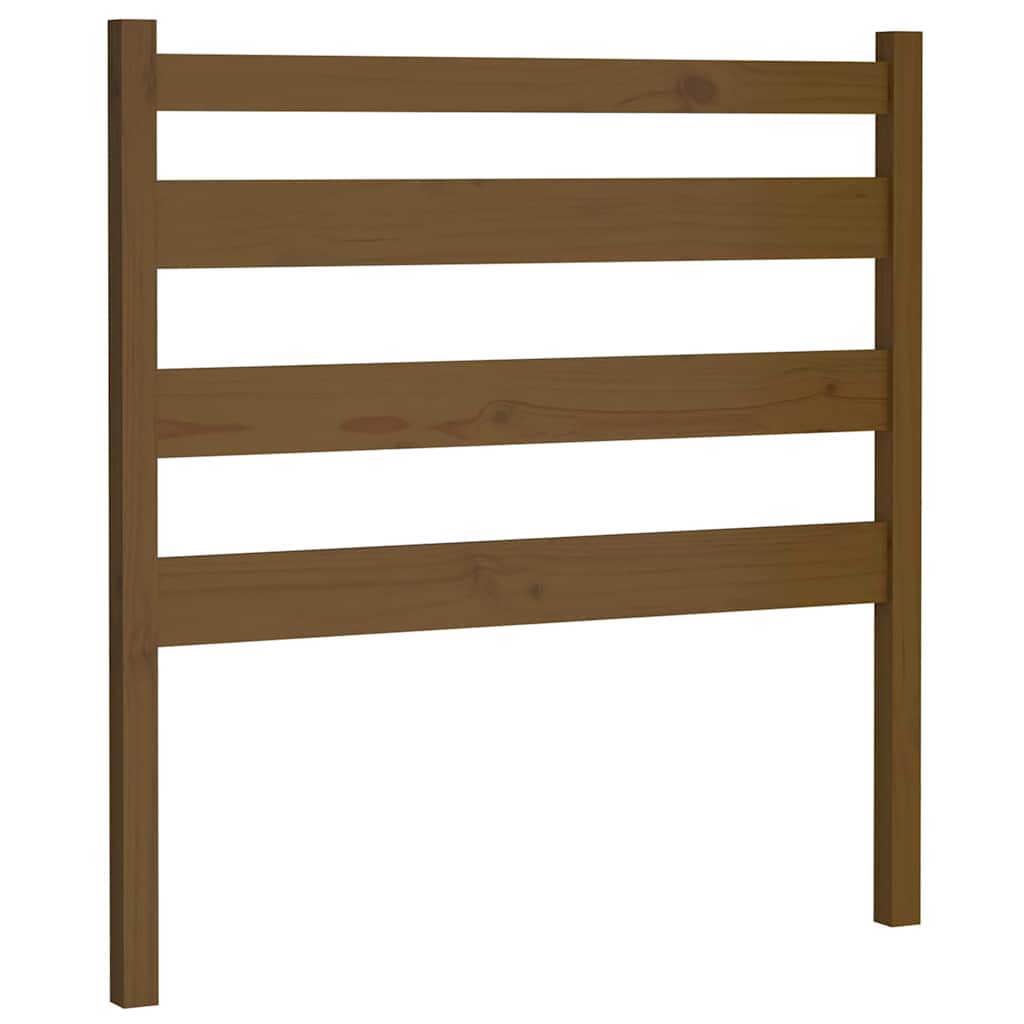 Headboards & Footboards Bed Headboard 81X4X100 Cm Solid Wood Pine Black Grey 81