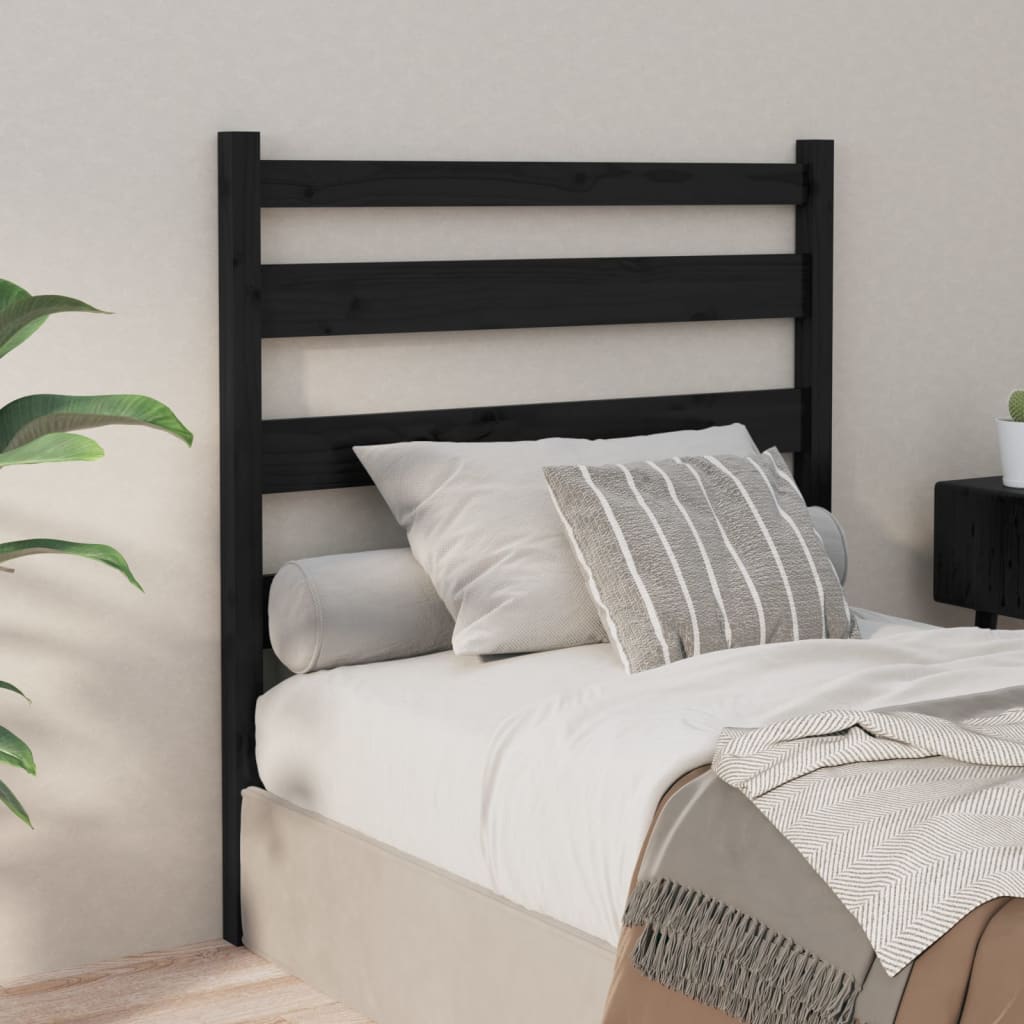 Bed Headboard 81X4X100 Cm Solid Wood Pine