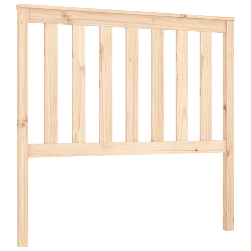 Bed Headboard | Light Brown | Solid Pine Wood | 106X6X101 Cm