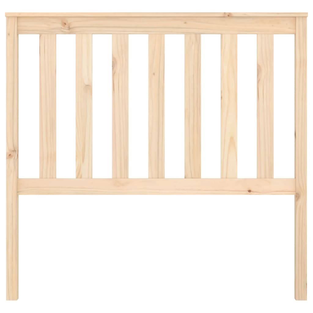 Bed Headboard | Light Brown | Solid Pine Wood | 106X6X101 Cm