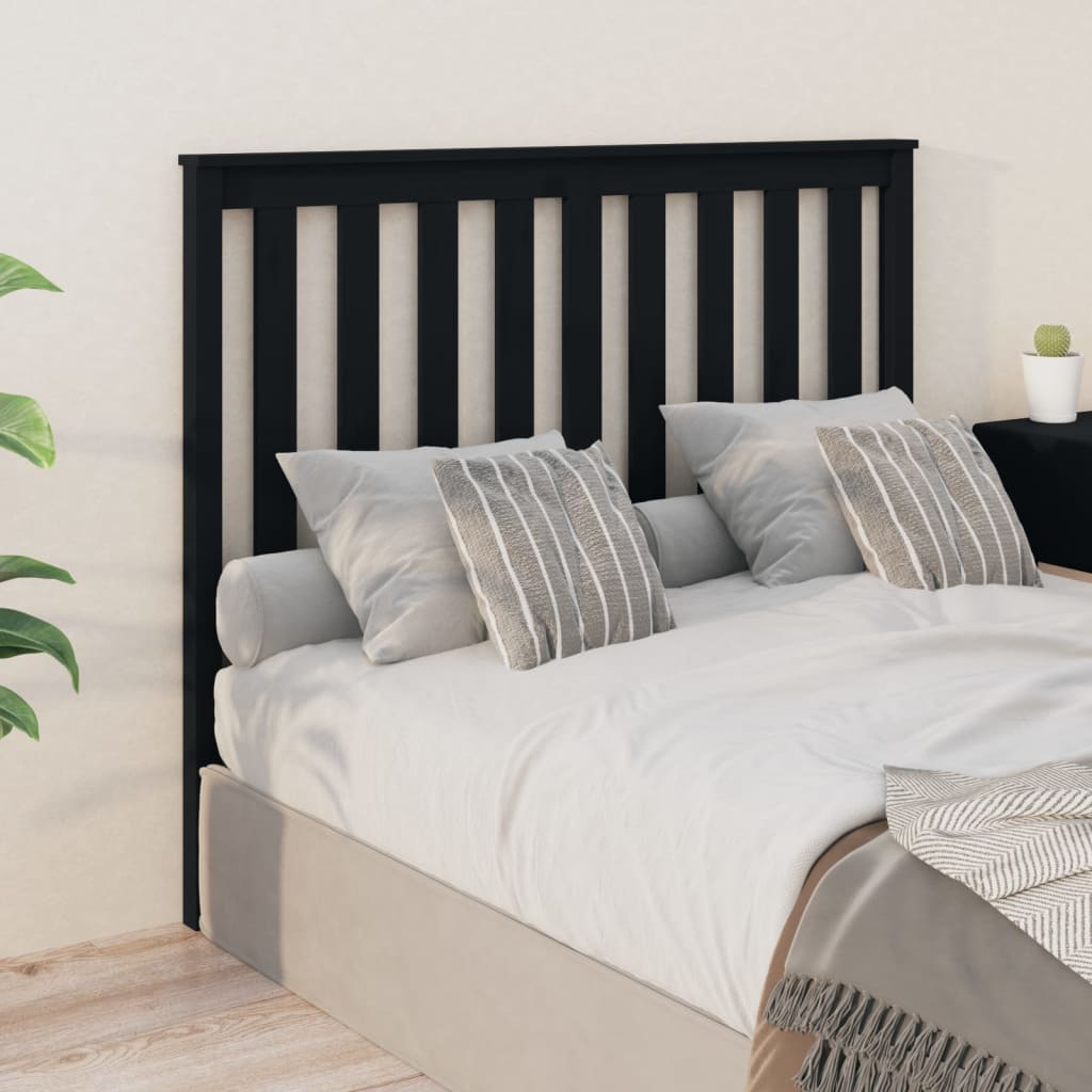Bed Headboard | Light Brown | Solid Pine Wood | 106X6X101 Cm
