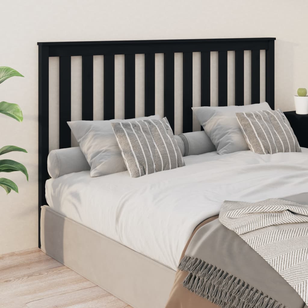 Bed Headboard | Light Brown | Solid Pine Wood | 106X6X101 Cm