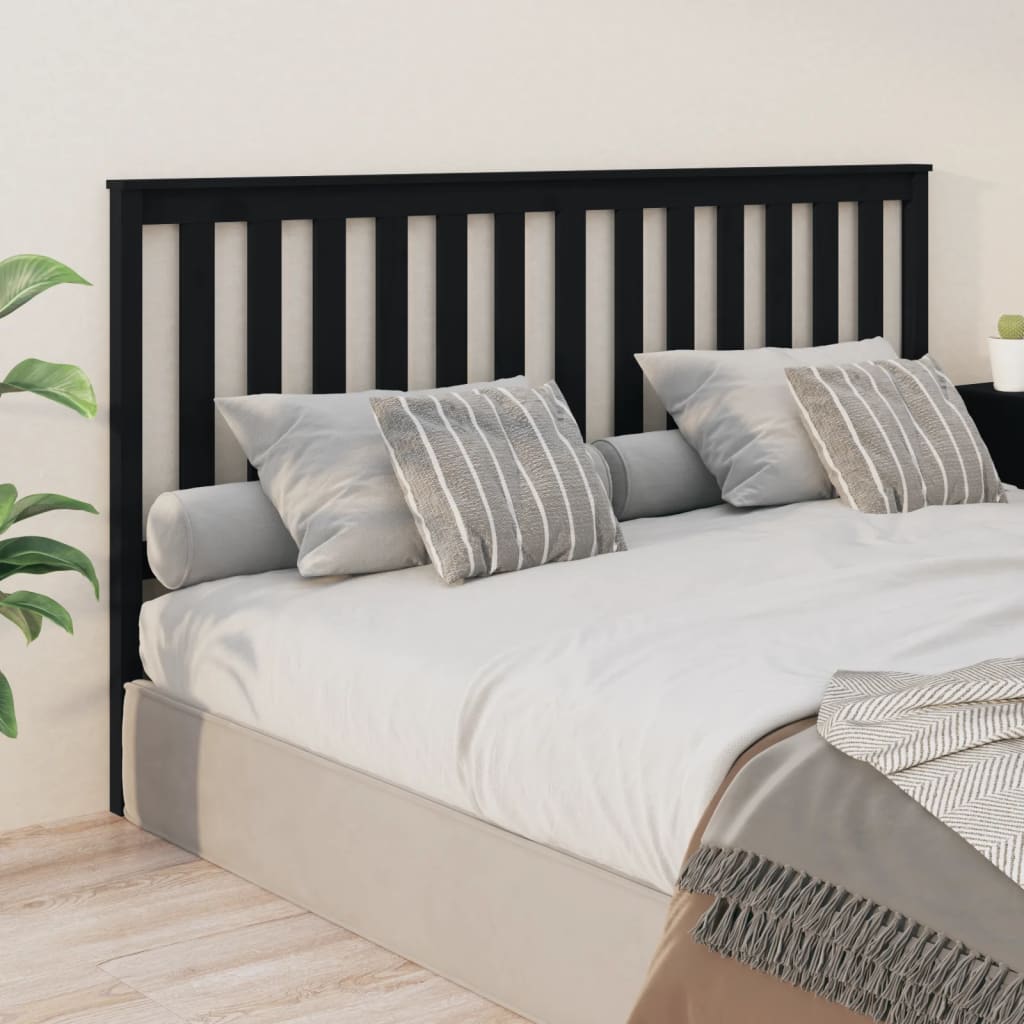 Bed Headboard | Light Brown | Solid Pine Wood | 106X6X101 Cm