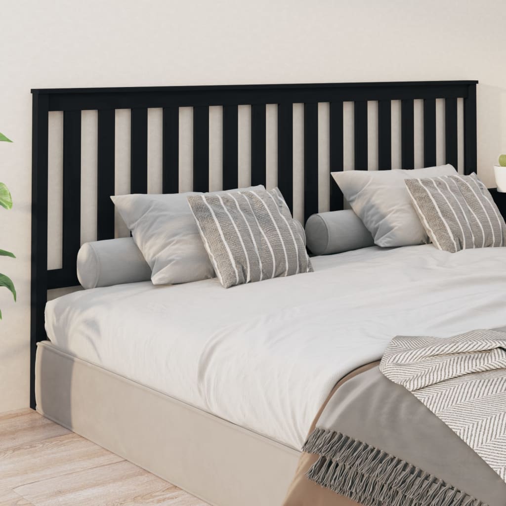 Bed Headboard | Light Brown | Solid Pine Wood | 106X6X101 Cm