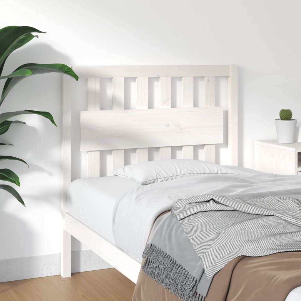 Bed Headboard 105.5X4X100 Cm Solid Wood Pine