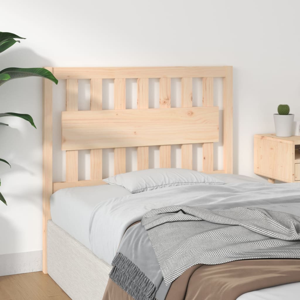 Bed Headboard 105.5X4X100 Cm Solid Wood Pine