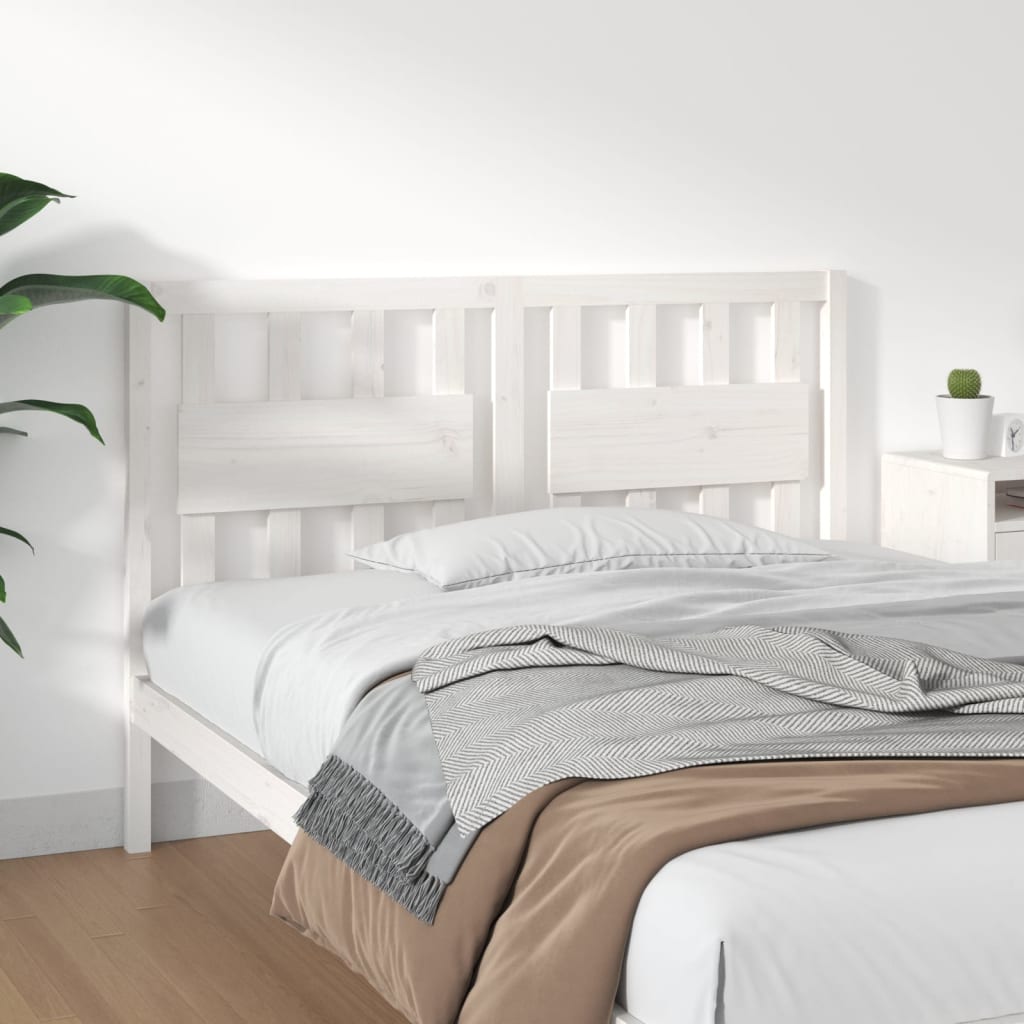 Bed Headboard 105.5X4X100 Cm Solid Wood Pine