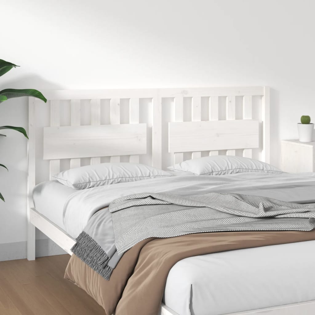 Bed Headboard 105.5X4X100 Cm Solid Wood Pine