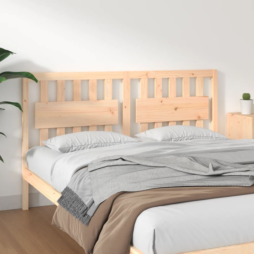Bed Headboard 105.5X4X100 Cm Solid Wood Pine