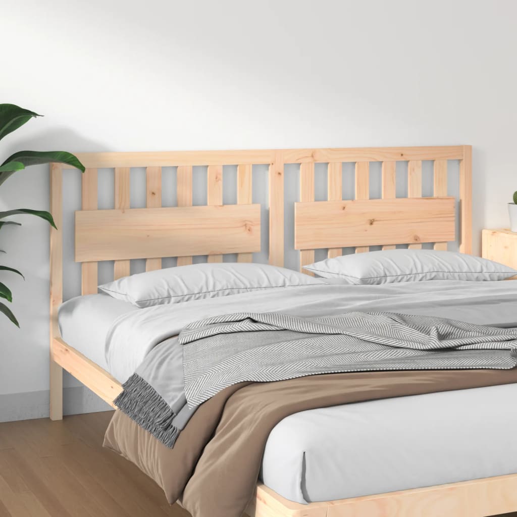 Bed Headboard 105.5X4X100 Cm Solid Wood Pine