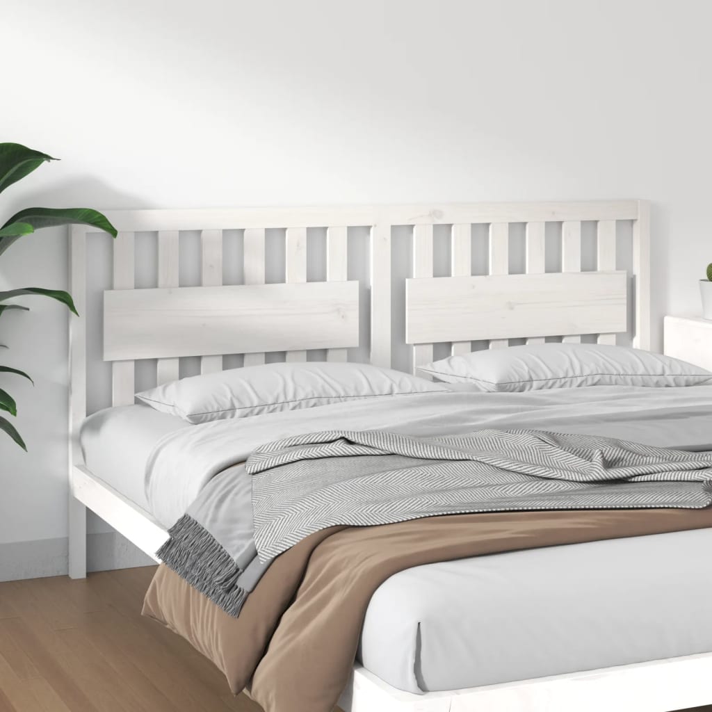 Bed Headboard 105.5X4X100 Cm Solid Wood Pine