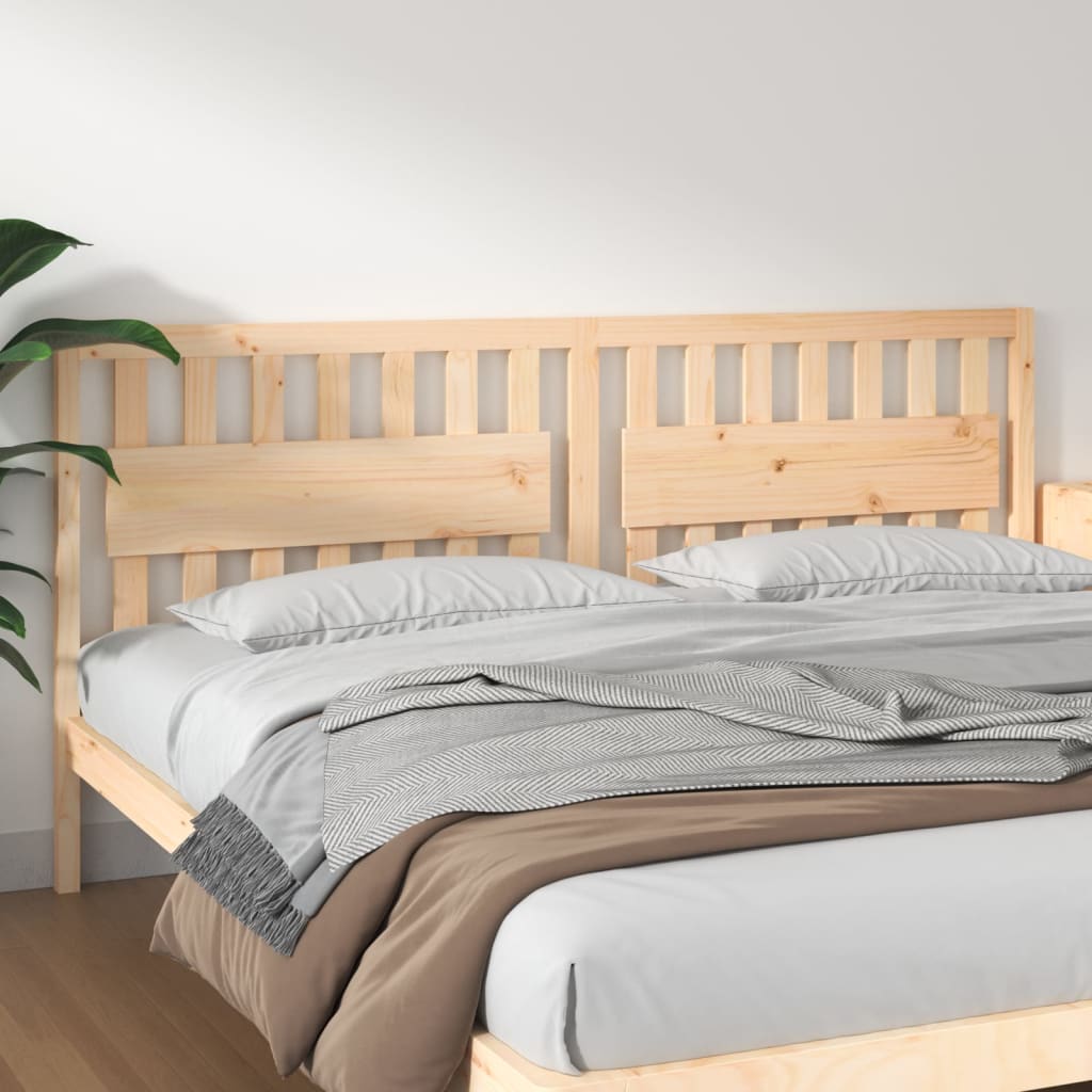 Bed Headboard 105.5X4X100 Cm Solid Wood Pine