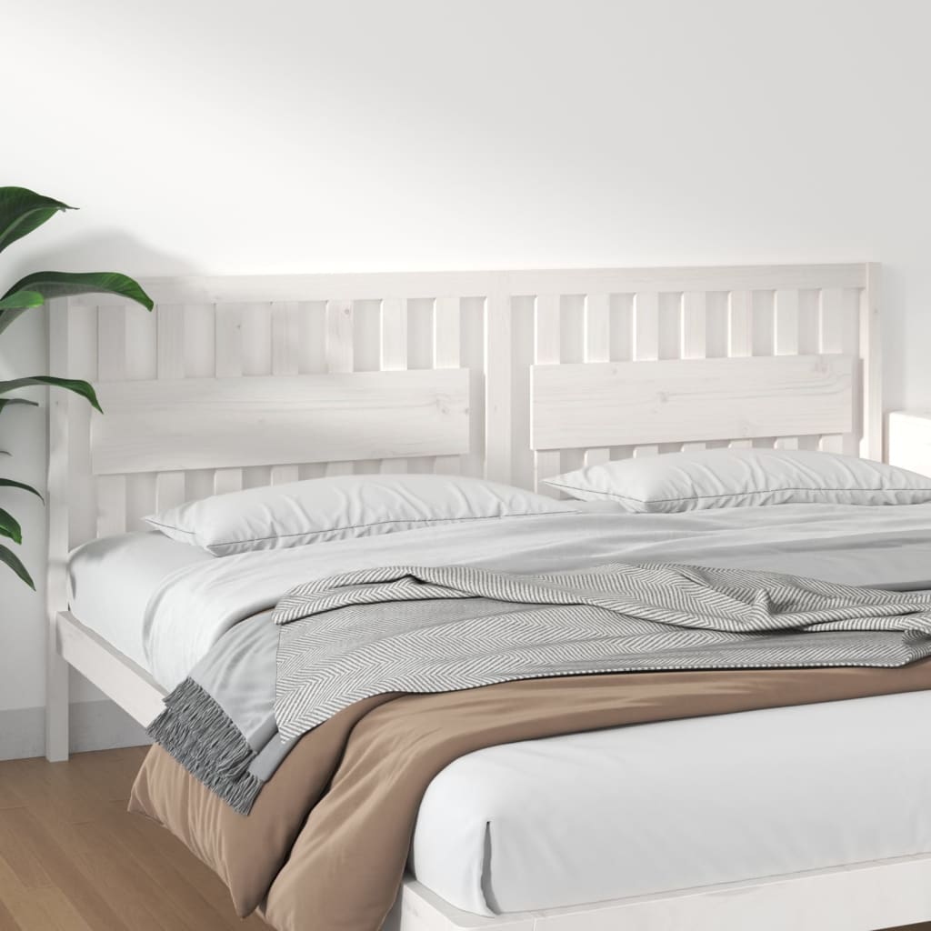 Bed Headboard 105.5X4X100 Cm Solid Wood Pine