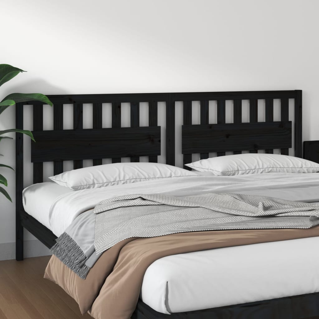Bed Headboard 105.5X4X100 Cm Solid Wood Pine