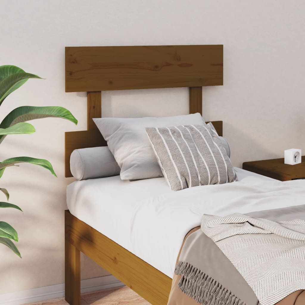 Bed Headboard 138X3X81 Cm Solid Wood Pine