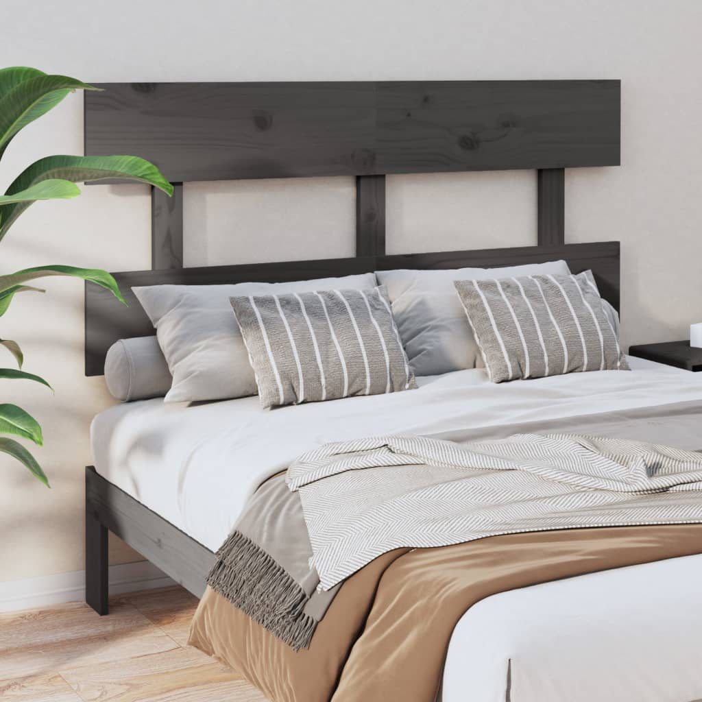 Bed Headboard 138X3X81 Cm Solid Wood Pine
