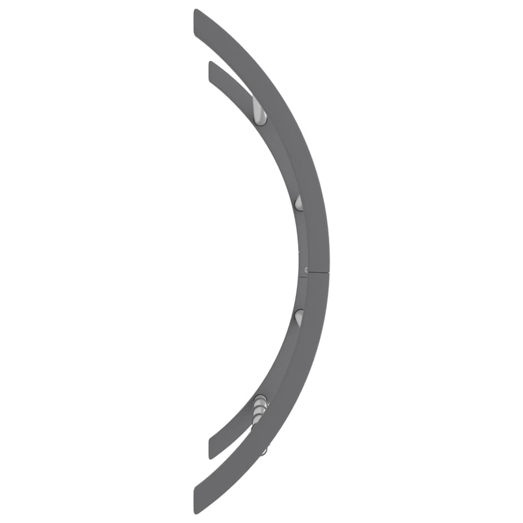 Towel Rack With Hooks Silver Aluminium