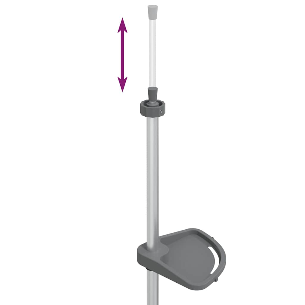 Bathroom Accessory Mounts 4-Tier Telescopic Shower Corner Shelf Silver Aluminium