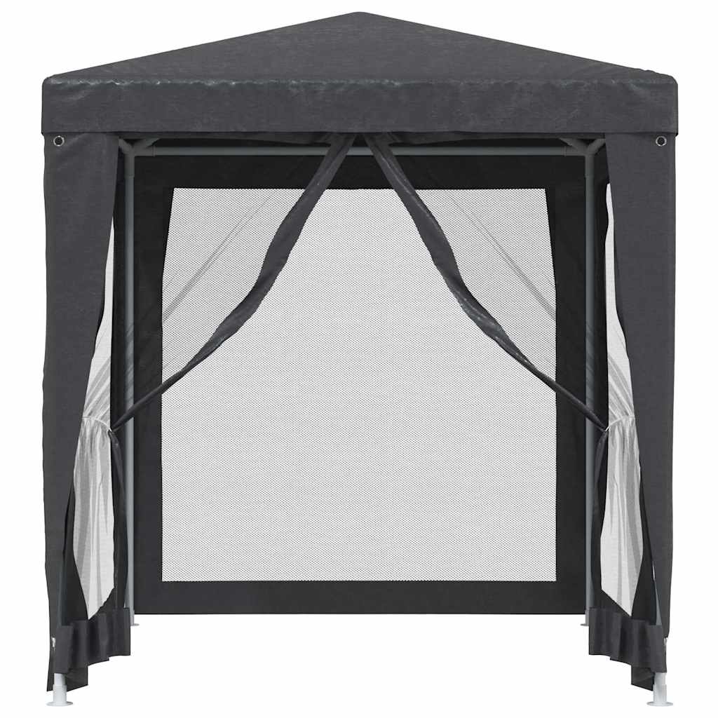 Gazebo 3x4m Party Tent White 4 Mesh Sidewalls Outdoor Event Marquee anthracite 3