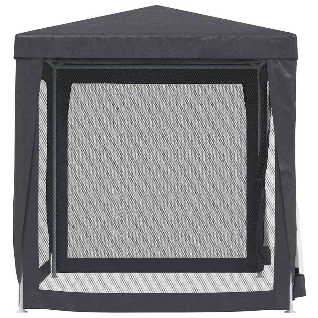 Gazebo 3x4m Party Tent White 4 Mesh Sidewalls Outdoor Event Marquee anthracite 3