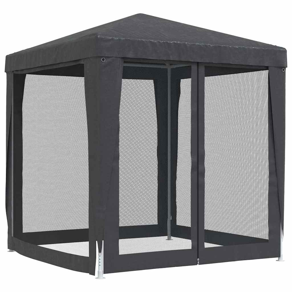 Gazebo 3x4m Party Tent White 4 Mesh Sidewalls Outdoor Event Marquee anthracite 3