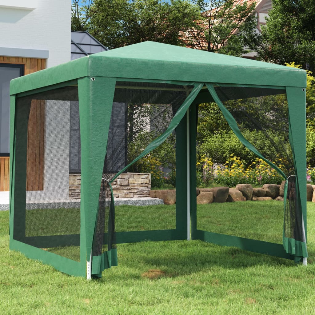 Party Tent With 10 Mesh Sidewalls Hdpe