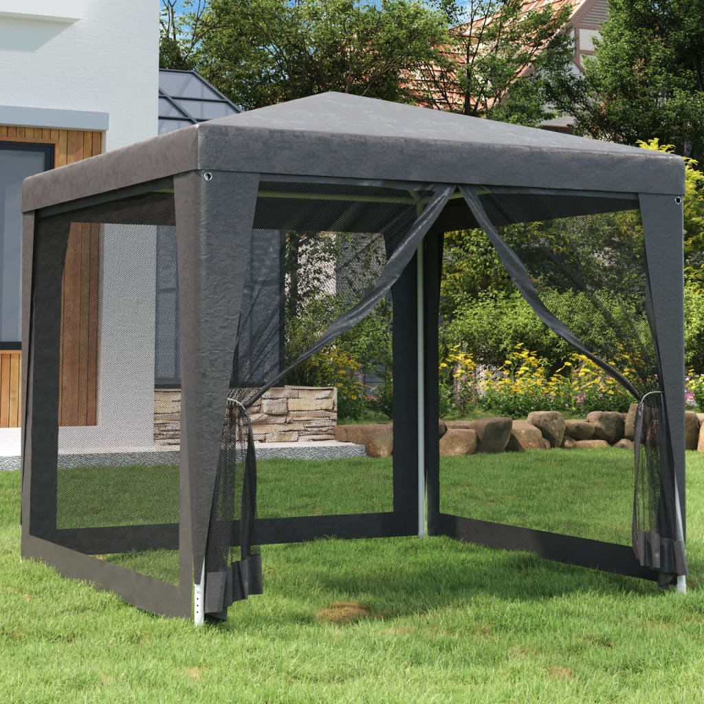 Party Tent With 10 Mesh Sidewalls Hdpe