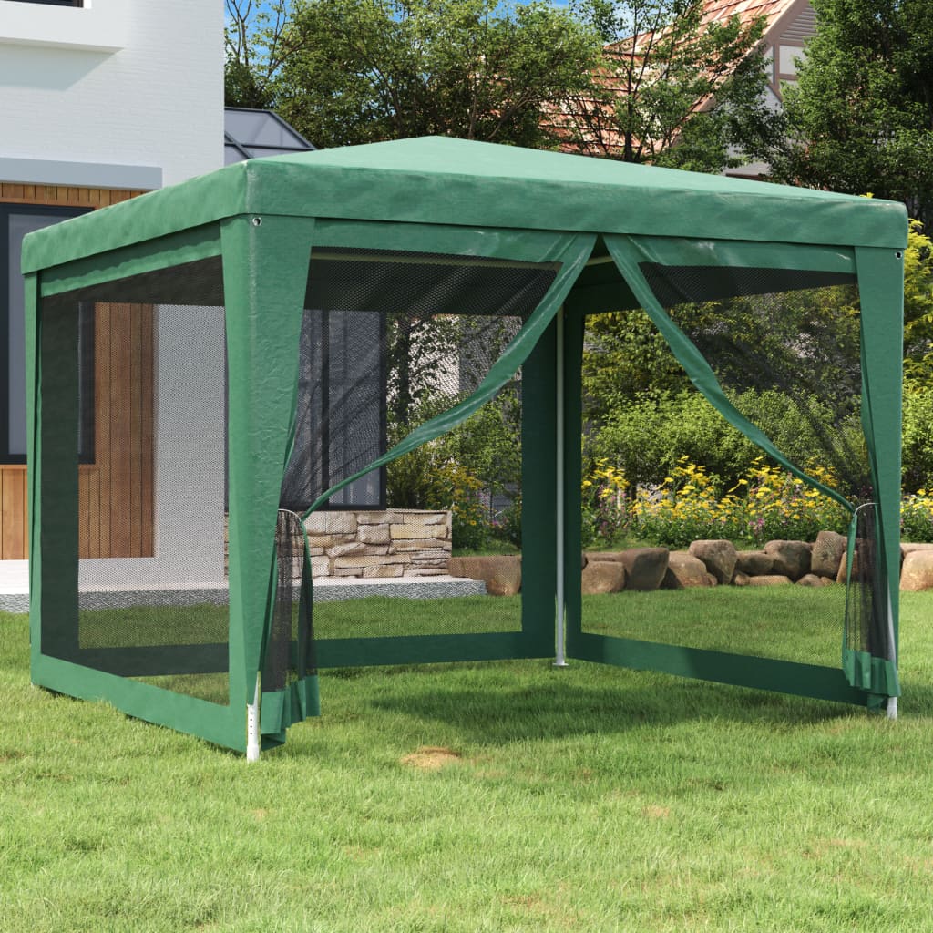 Party Tent With 10 Mesh Sidewalls Hdpe
