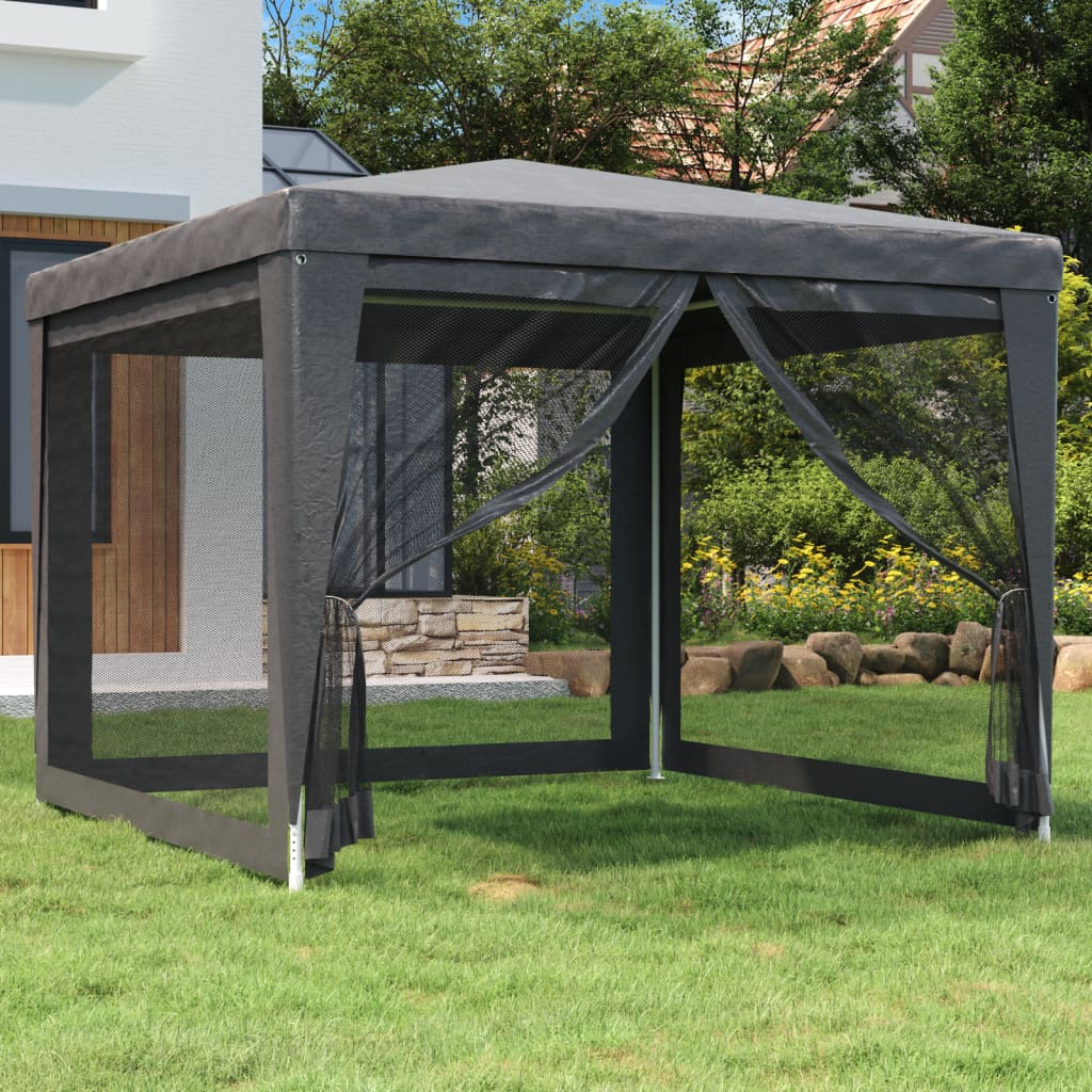 Party Tent With 10 Mesh Sidewalls Hdpe
