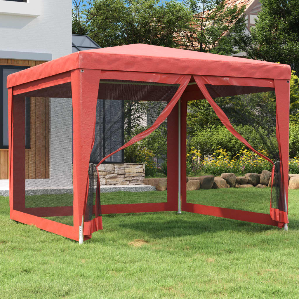 Party Tent With 10 Mesh Sidewalls Hdpe