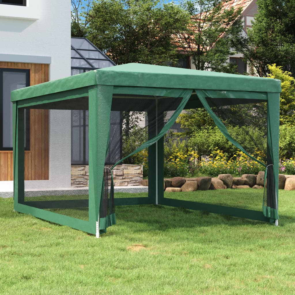 Party Tent With 10 Mesh Sidewalls Hdpe