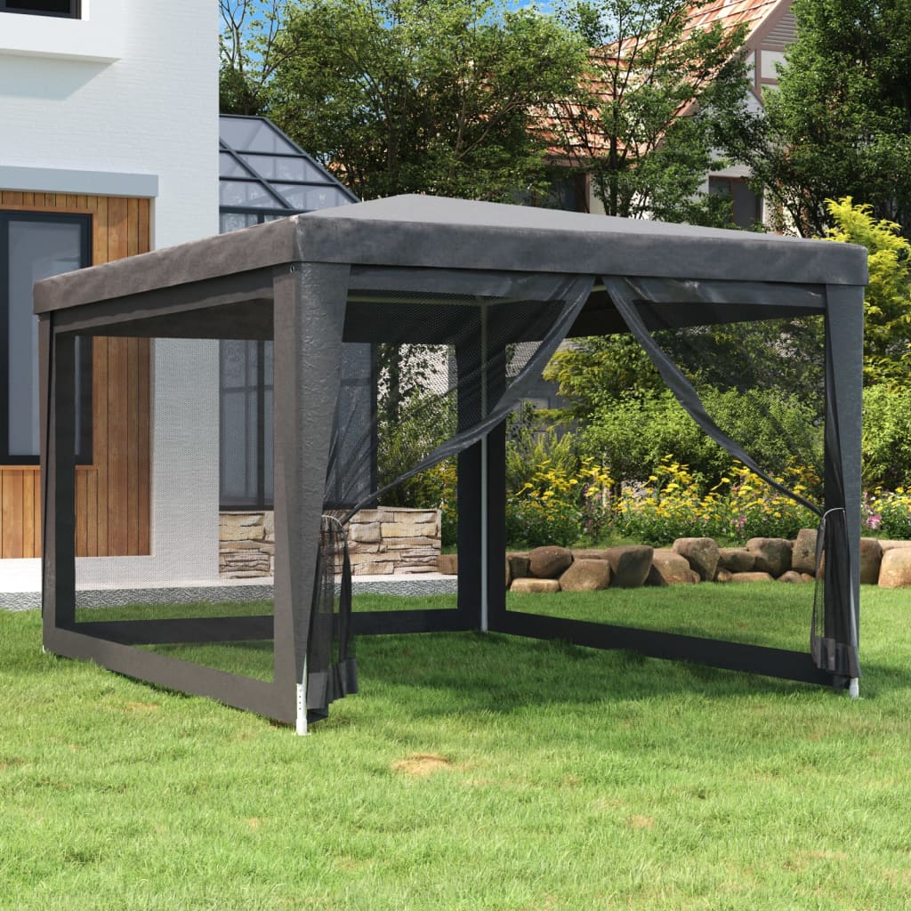 Party Tent With 10 Mesh Sidewalls Hdpe