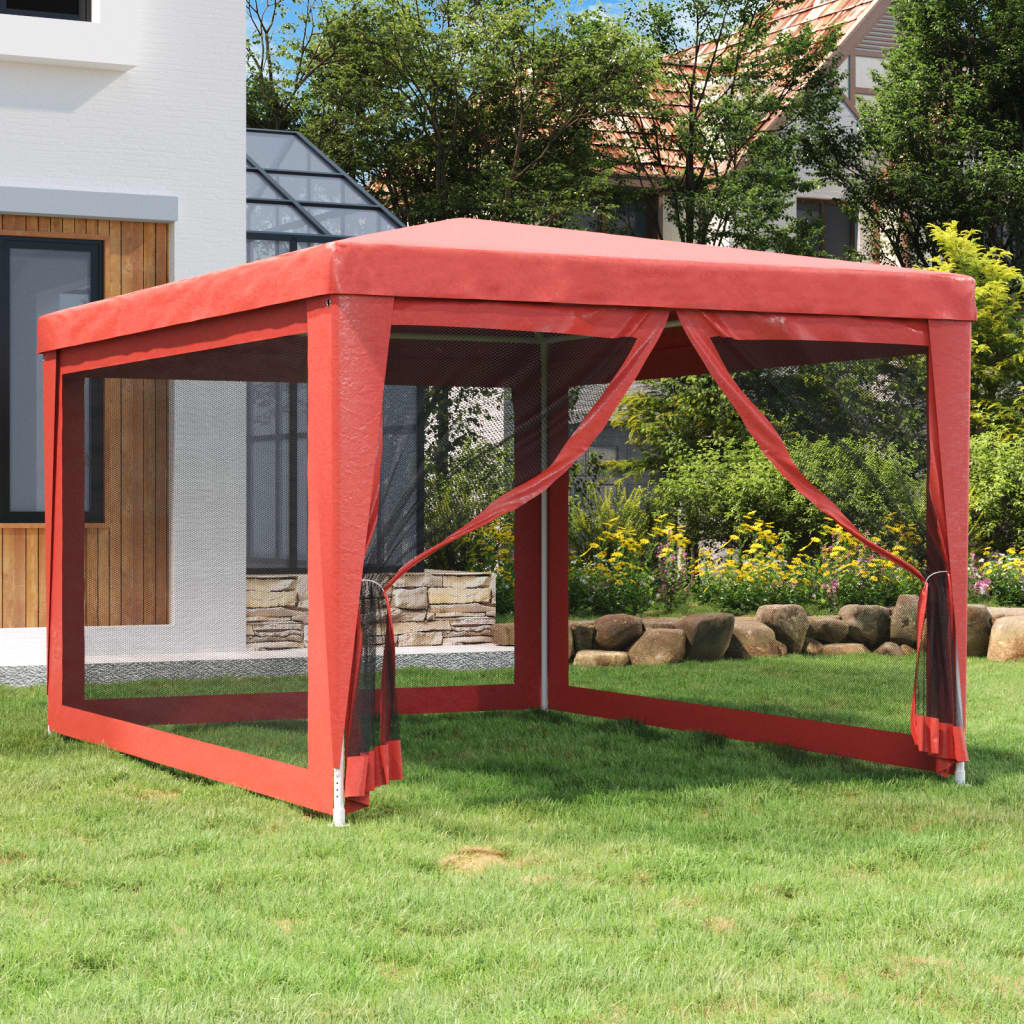 Party Tent With 10 Mesh Sidewalls Hdpe