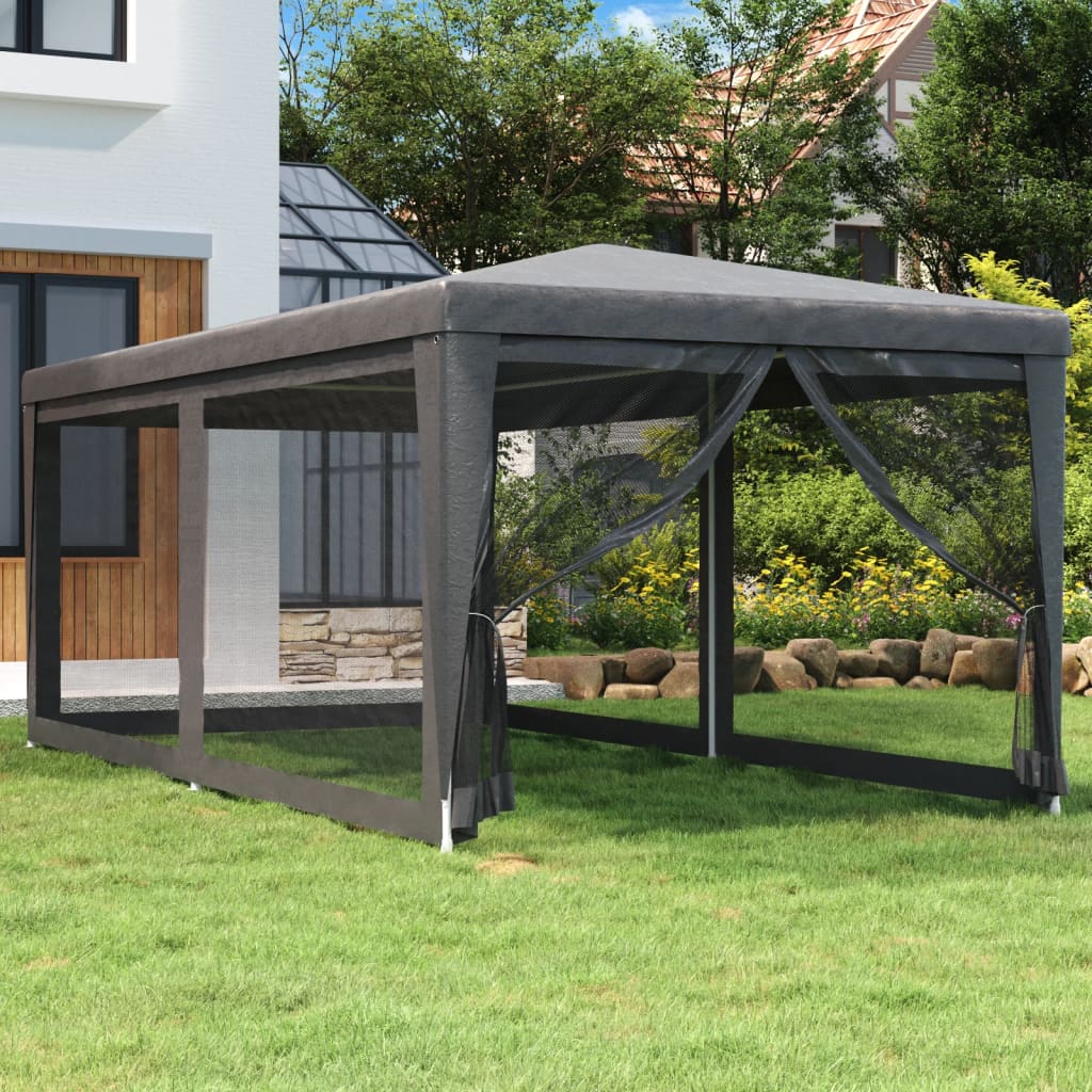 Party Tent With 10 Mesh Sidewalls Hdpe