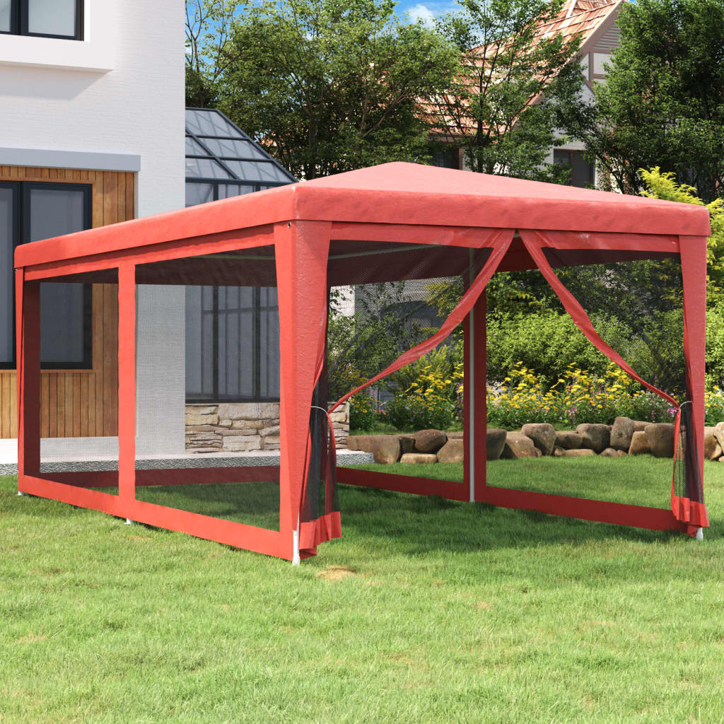 Party Tent With 10 Mesh Sidewalls Hdpe
